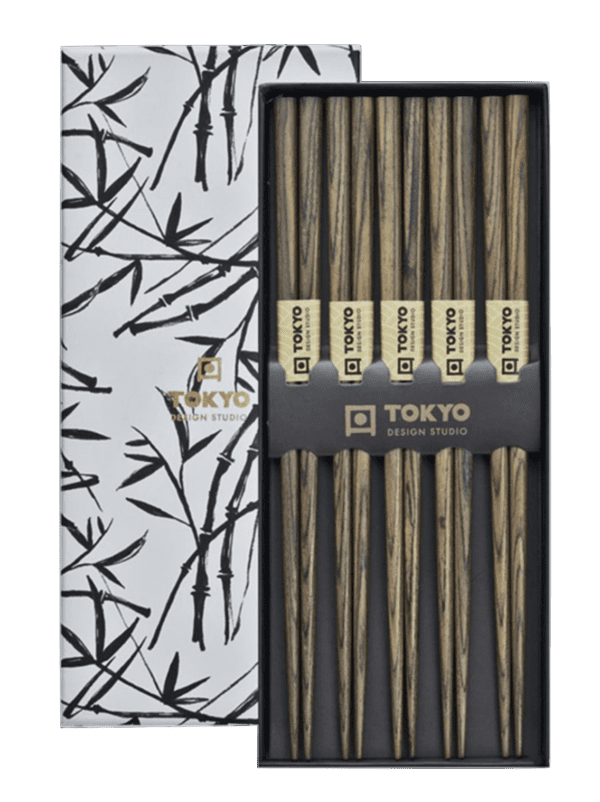 TOKYO DESIGN - SET DE 5 PAIRES DE BAGUETTES BAMBOU